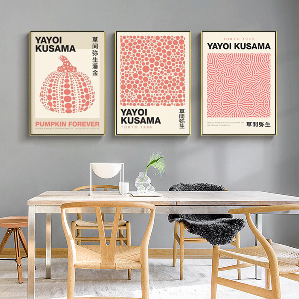 Wall Art By Yayoi Kusama II ( 3 sets )- Poster Prints - Canvas Prints