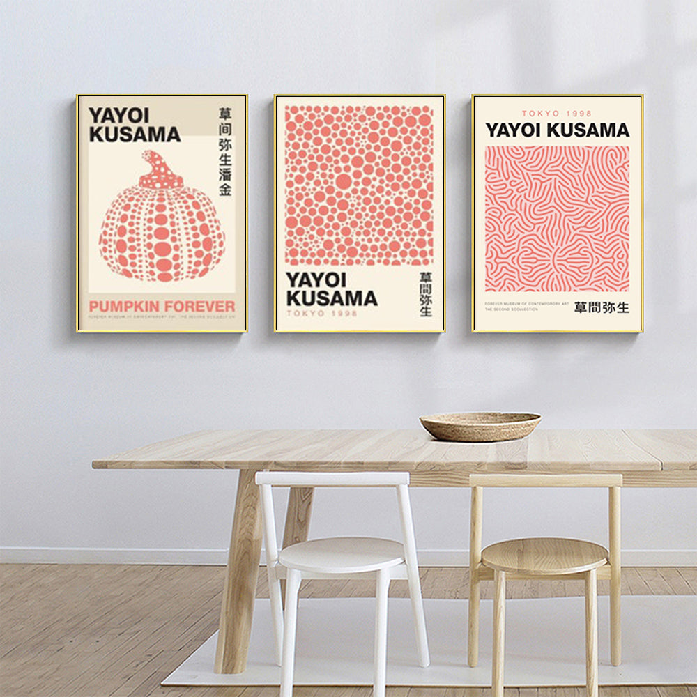 Wall Art By Yayoi Kusama II ( 3 sets )- Poster Prints - Canvas Prints
