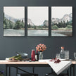 Wall Art  - Yosemite Valley National Park 3 Sets - Poster Prints -Canvas Prints