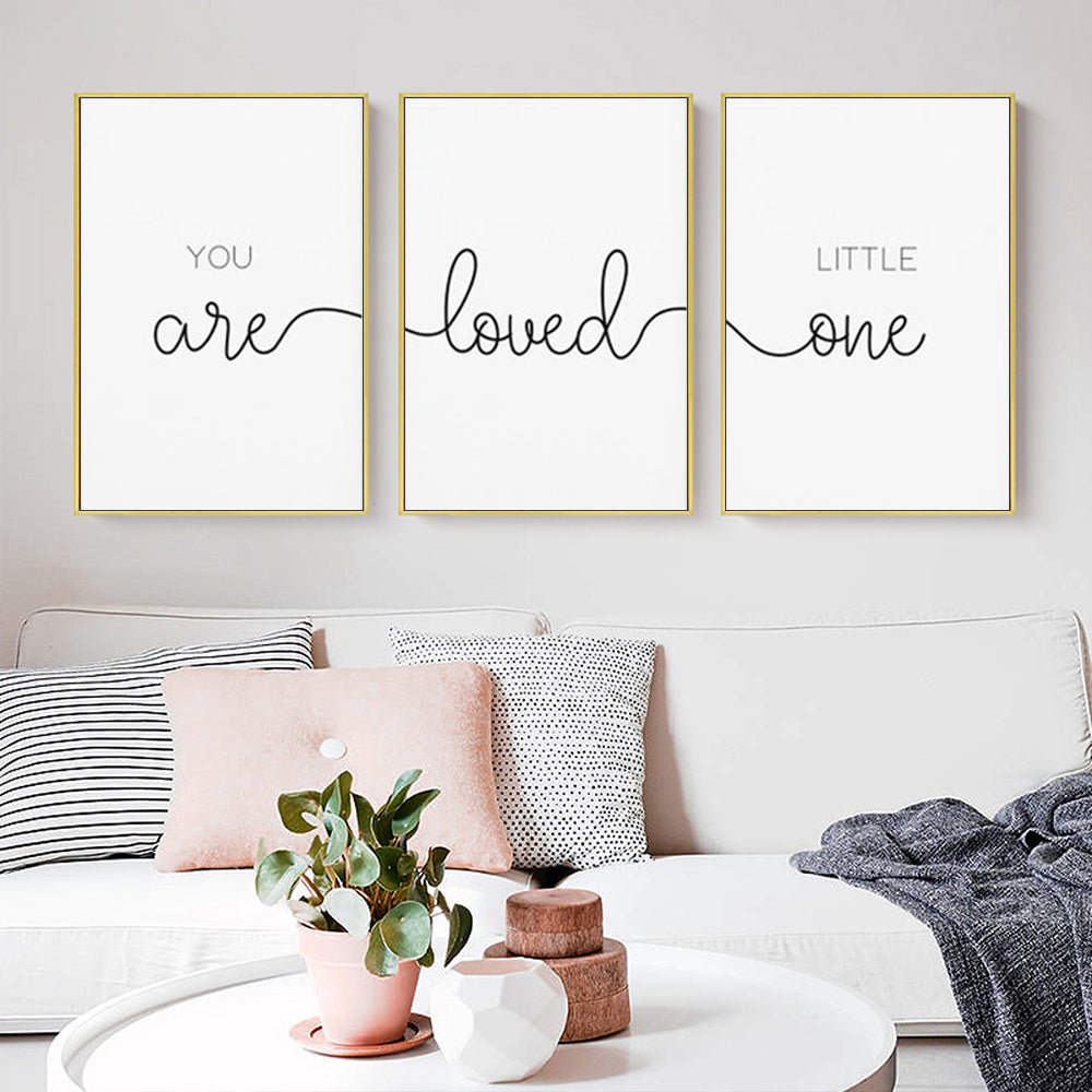 Wall Art - You Are Loved ( 3 sets )- Poster Prints -Canvas Prints