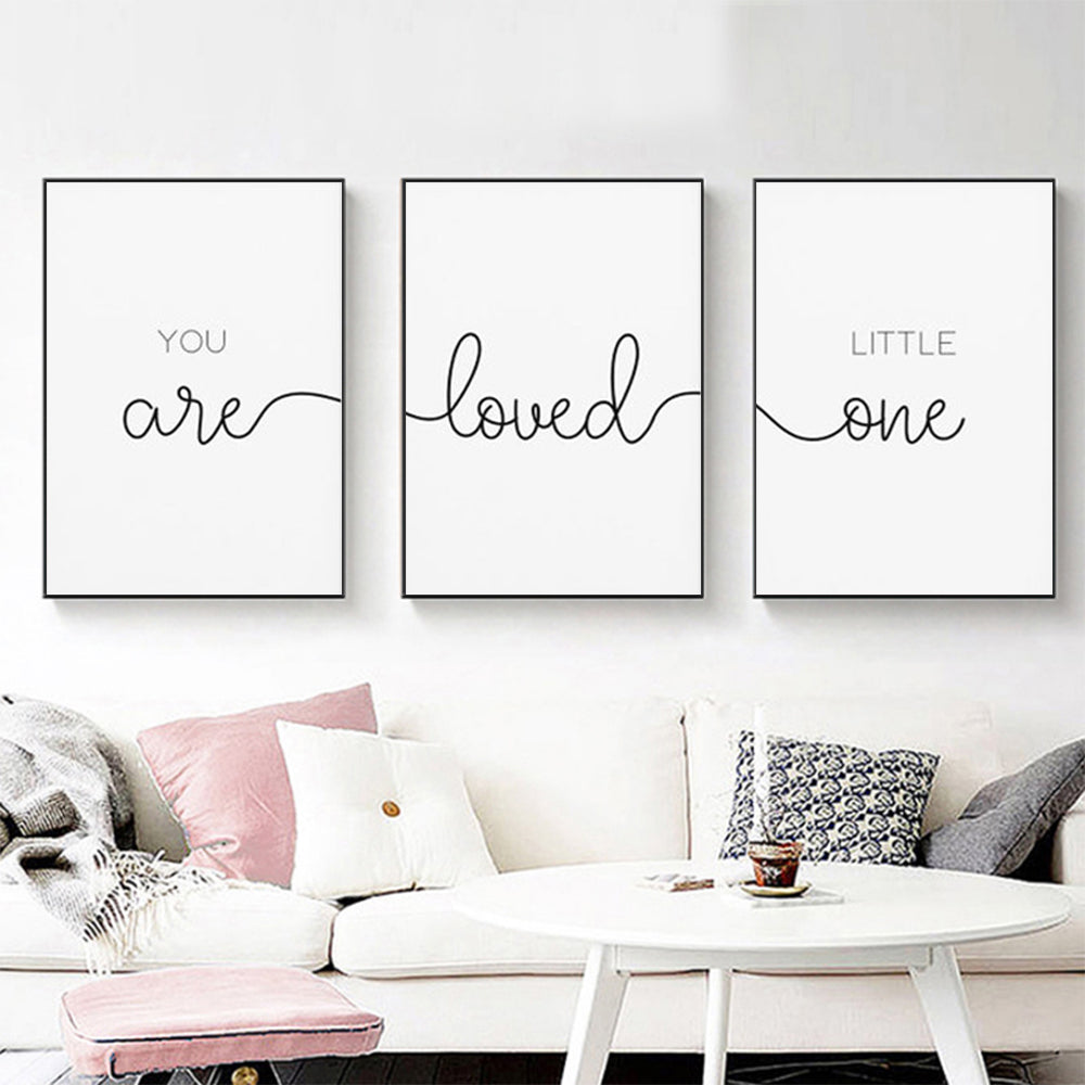 Wall Art - You Are Loved ( 3 sets )- Poster Prints -Canvas Prints