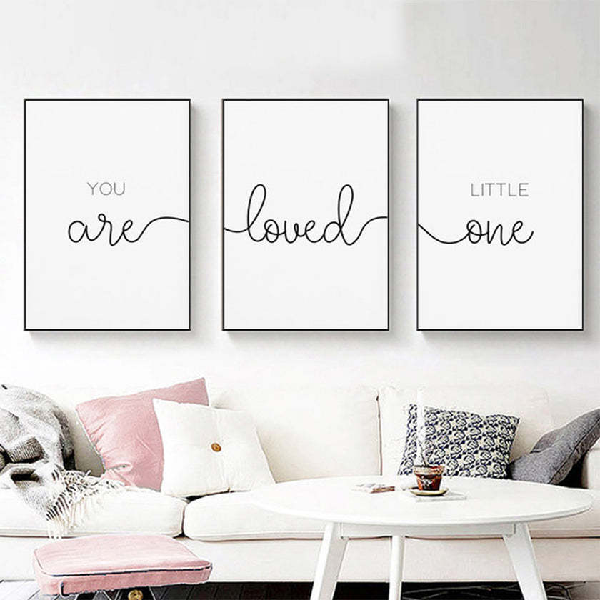 Wall Art - You Are Loved ( 3 sets )- Poster Prints -Canvas Prints