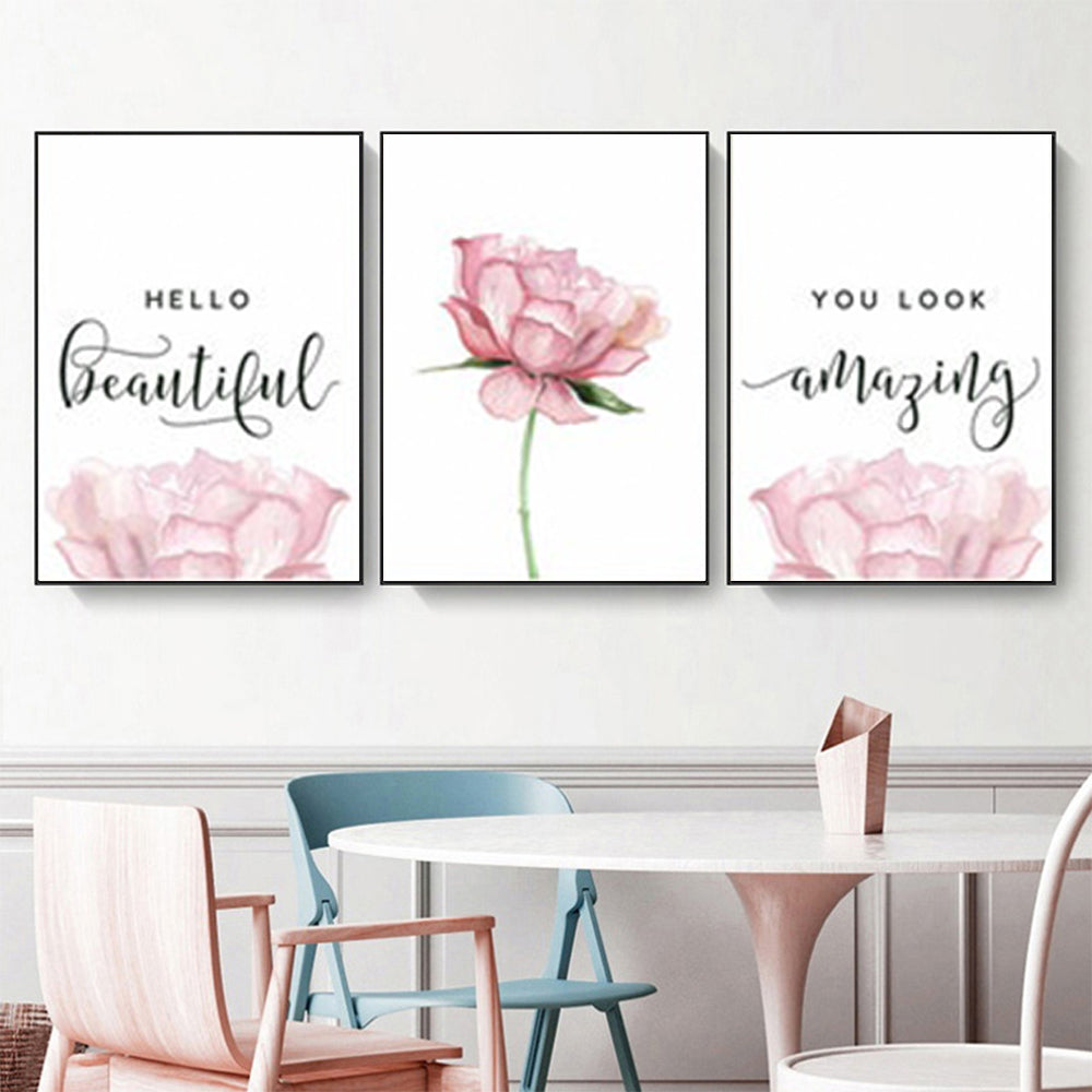 Wall Art  - You Look Amazing 3 sets - Poster Prints -Canvas Prints