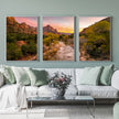 Wall Art  - Zion National Park 3 Sets - Poster Prints -Canvas Prints