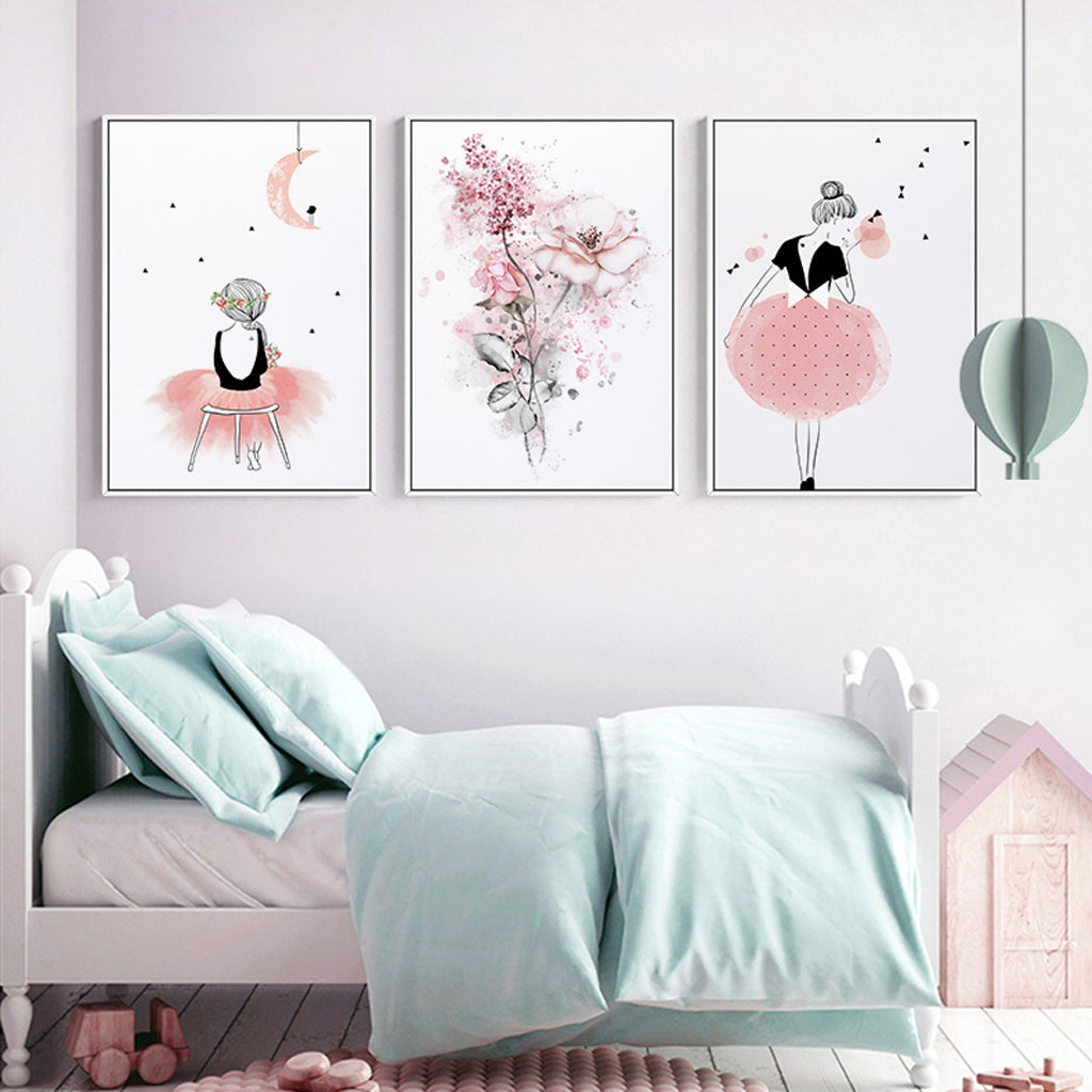 Figures Art - Print Wall Art - Dancing Ballerina in Paris - Canvas Prints-Poster Prints