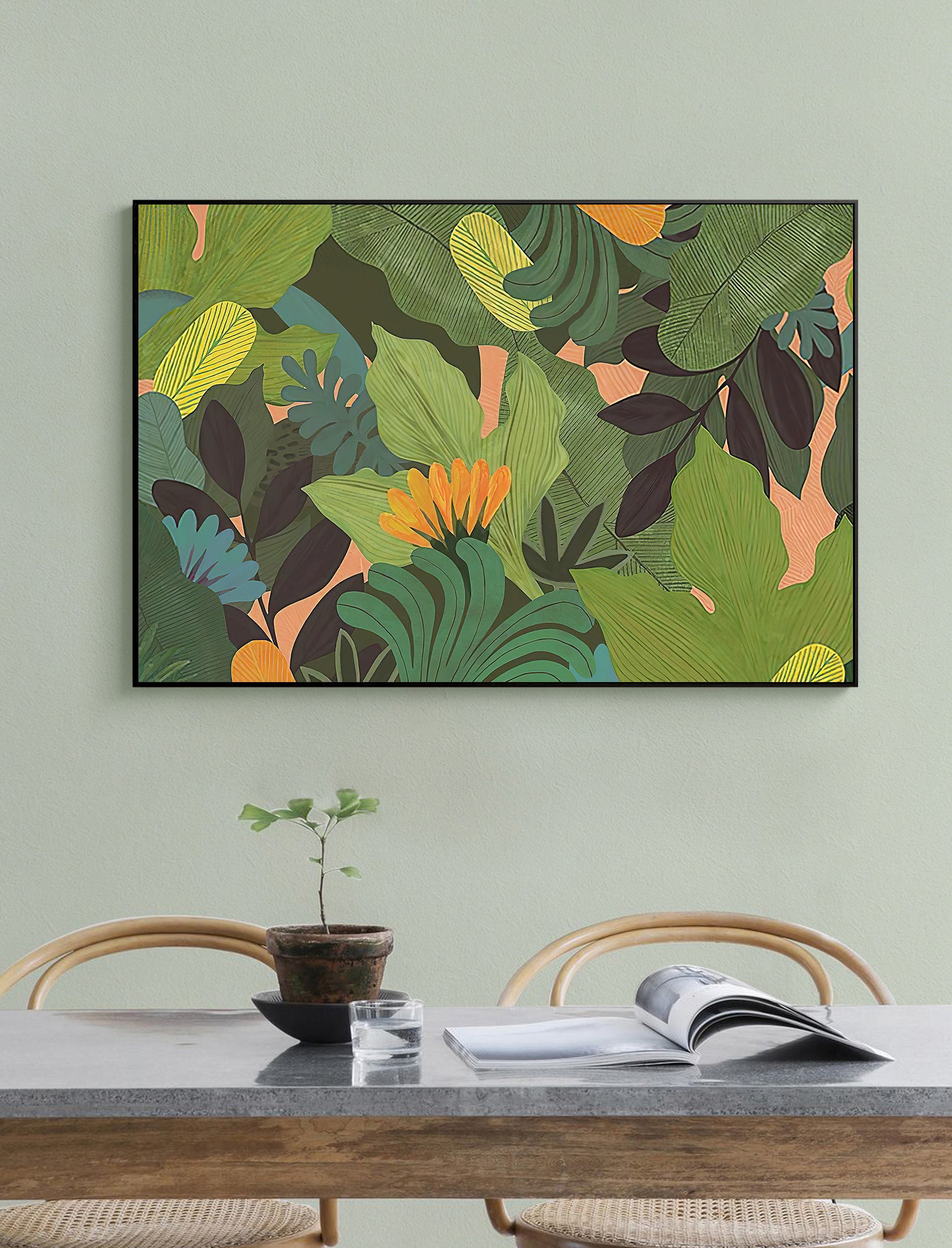 Botanical Art - Tropical Leaves - Canvas Prints-Poster Prints
