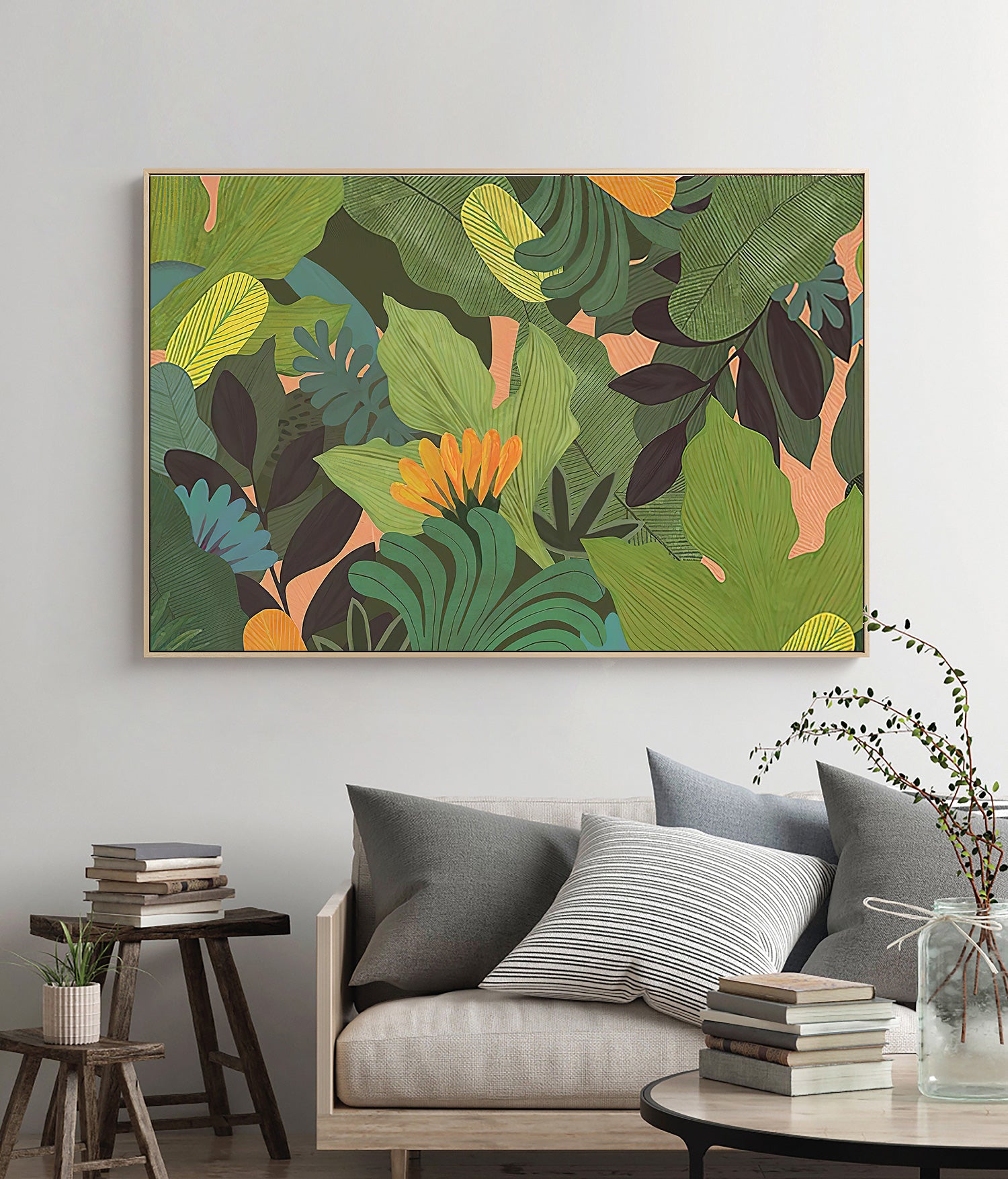 Botanical Art - Tropical Leaves - Canvas Prints-Poster Prints