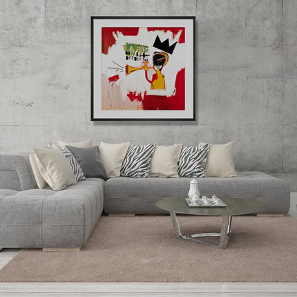 Wall Art - Trumpet, 1984 By Basquiat - Canvas Prints-Poster Prints