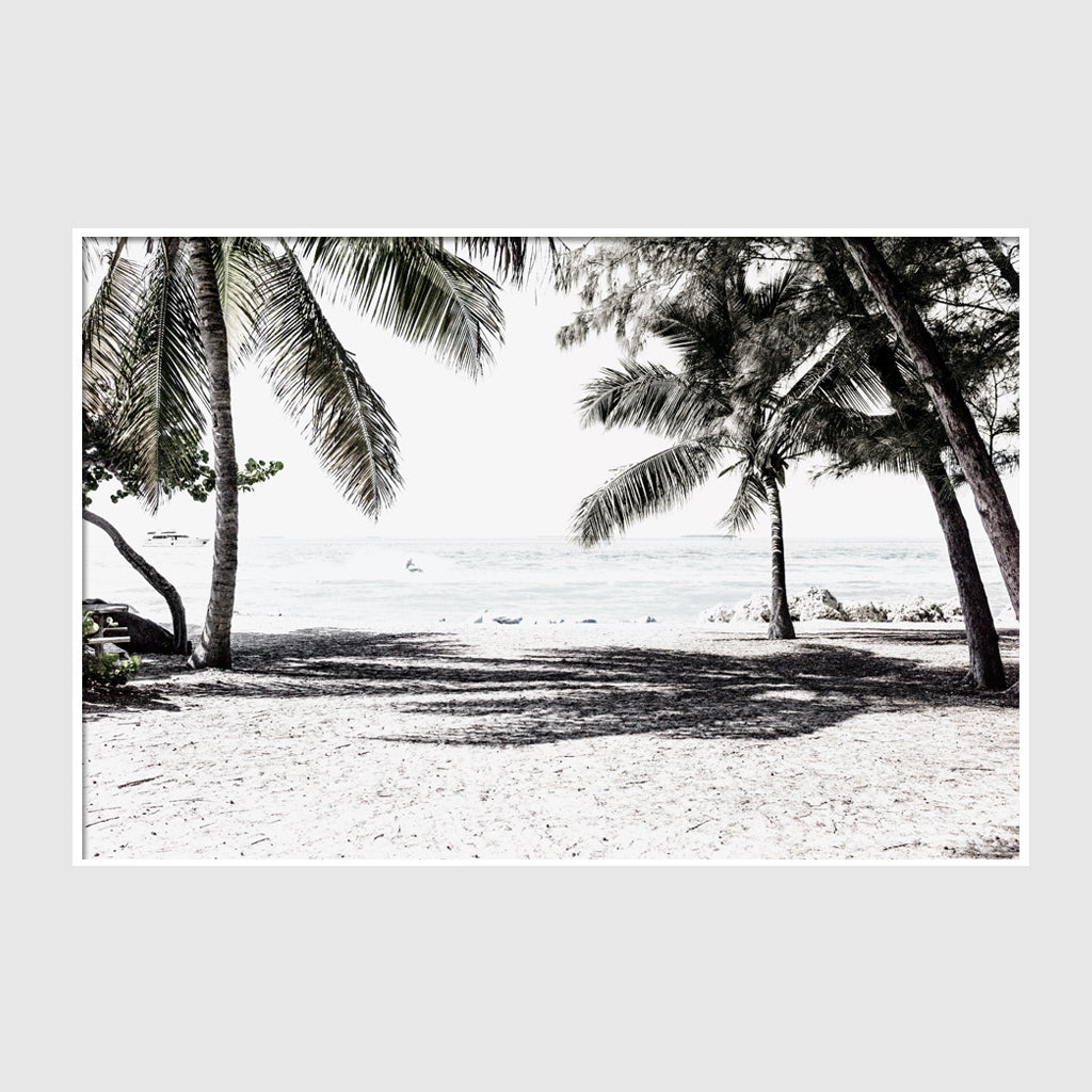 Landscape art prints -Wategos beach photo (white series) - Poster Prints -Canvas Prints