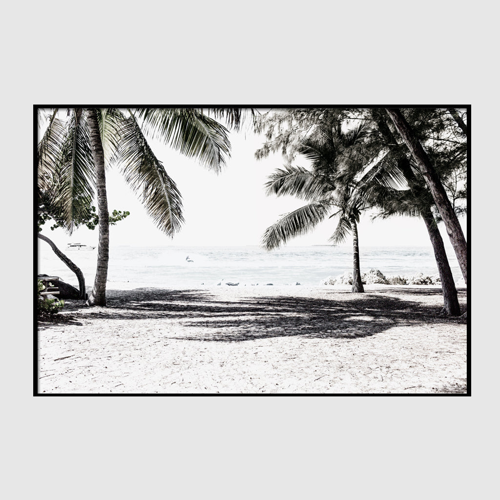 Landscape art prints -Wategos beach photo (white series) - Poster Prints -Canvas Prints