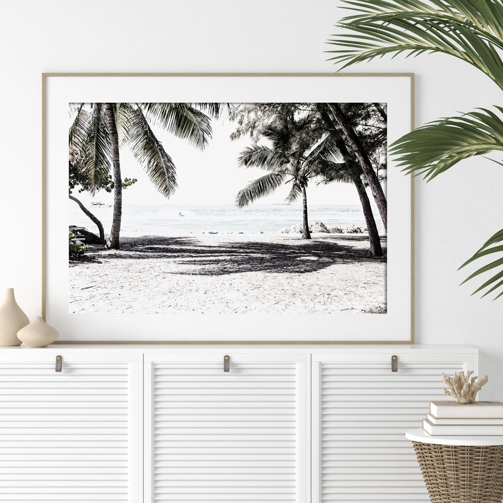 Landscape art prints -Wategos beach photo (white series) - Poster Prints -Canvas Prints