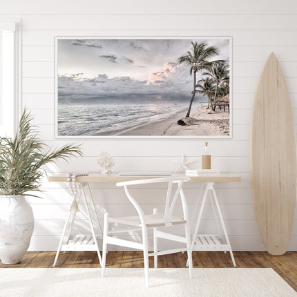 Landscape art prints -WATEGOS BEACH AND COCONUT TREES PHOTO ART PRINTS- Poster Prints -Canvas Prints