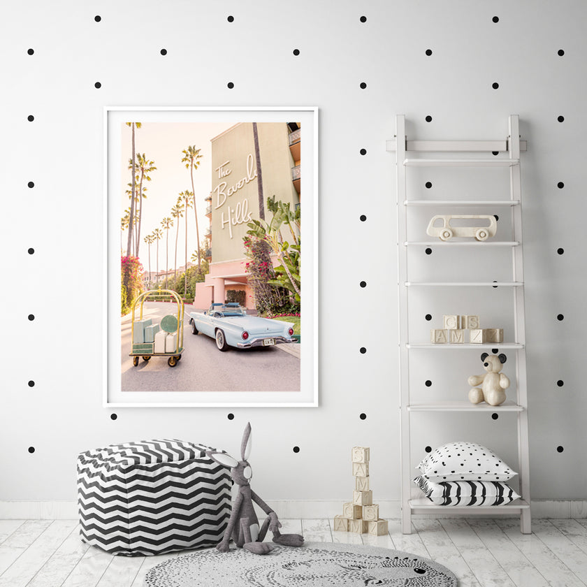 Wall Art - Beverley Hills Hotel - Canvas Prints-Poster Prints