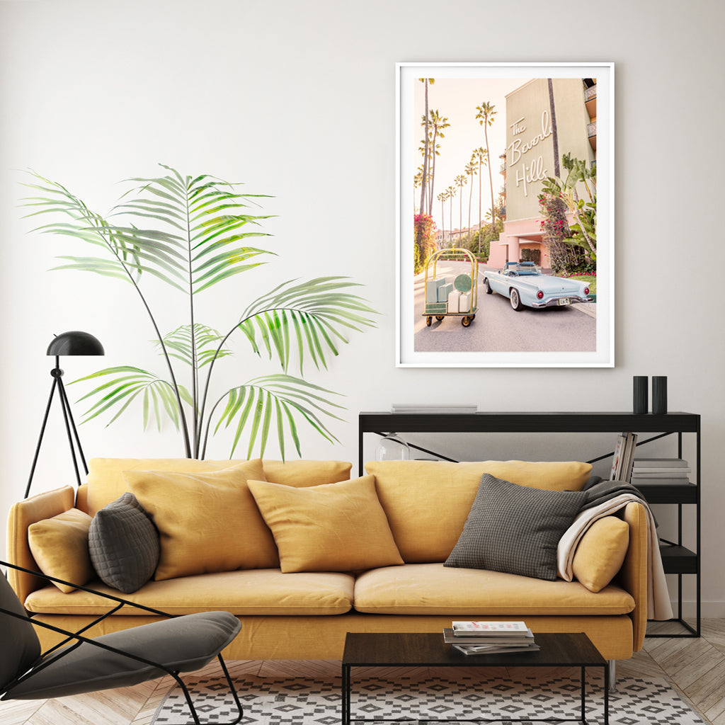 Wall Art - Beverley Hills Hotel - Canvas Prints-Poster Prints