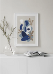 Wall art  -Blue Figure - Canvas Prints - Poster Prints