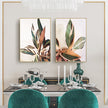 Wall art - Botanical Leaves 2 sets- Canvas Prints- Poster Prints