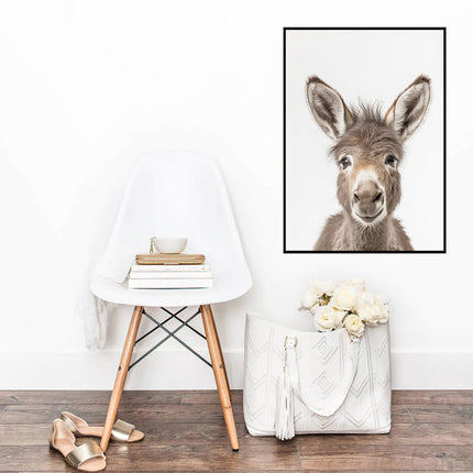 Wall Art - Donkey Baby - Canvas Prints-Poster Prints