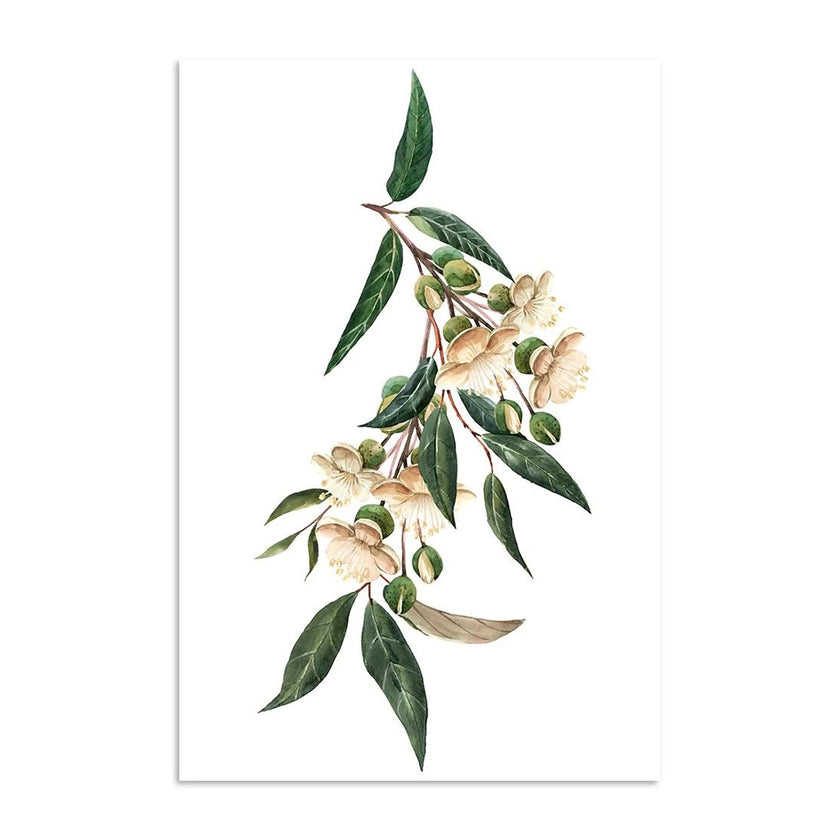 Wall art - Durian-leaves-and-flowers ( 2 sets) - Canvas Prints - Poster Prints