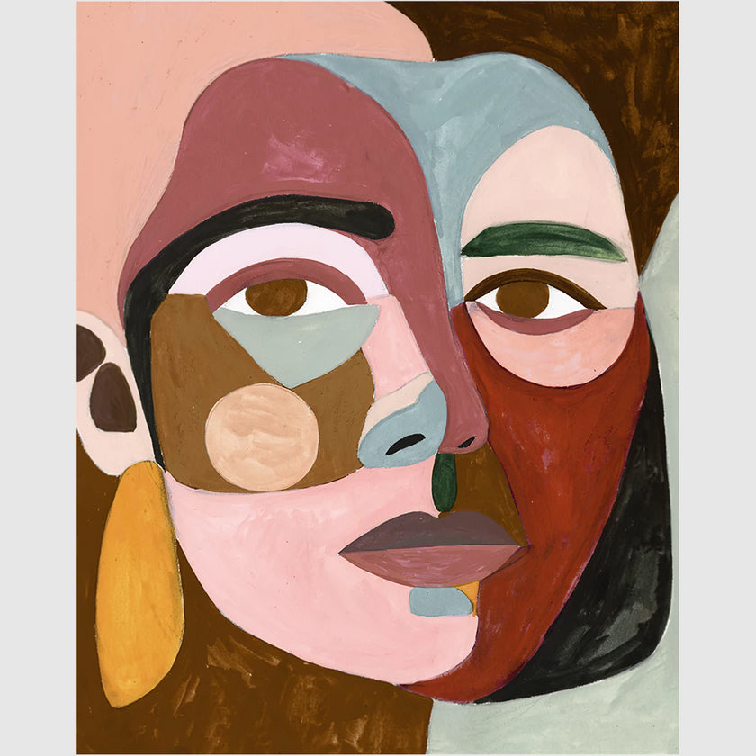 Wall art - Geo Face II - Canvas Prints - Poster Prints
