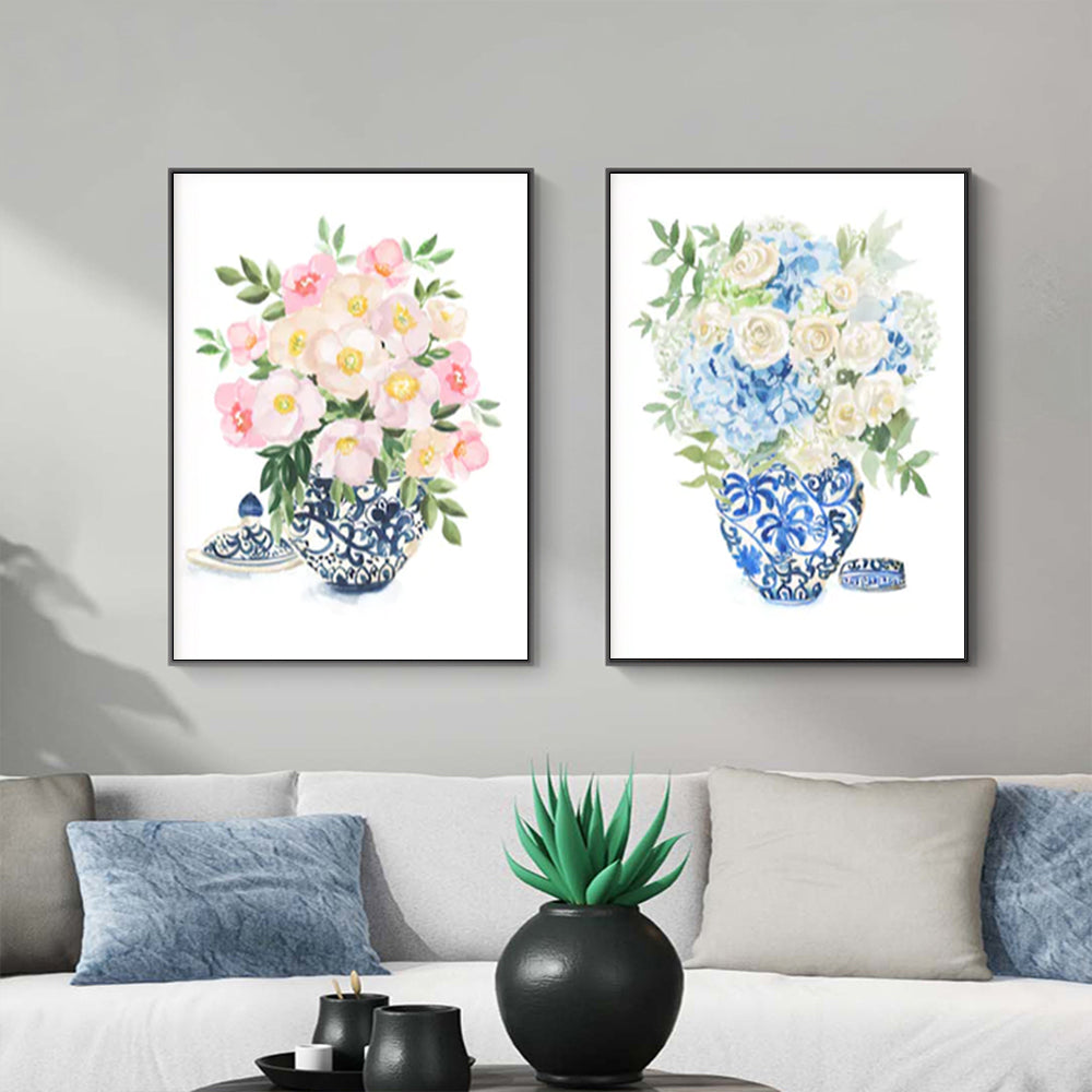 Wall art - Ginger Jars (2 sets)- Canvas Prints- Poster Prints