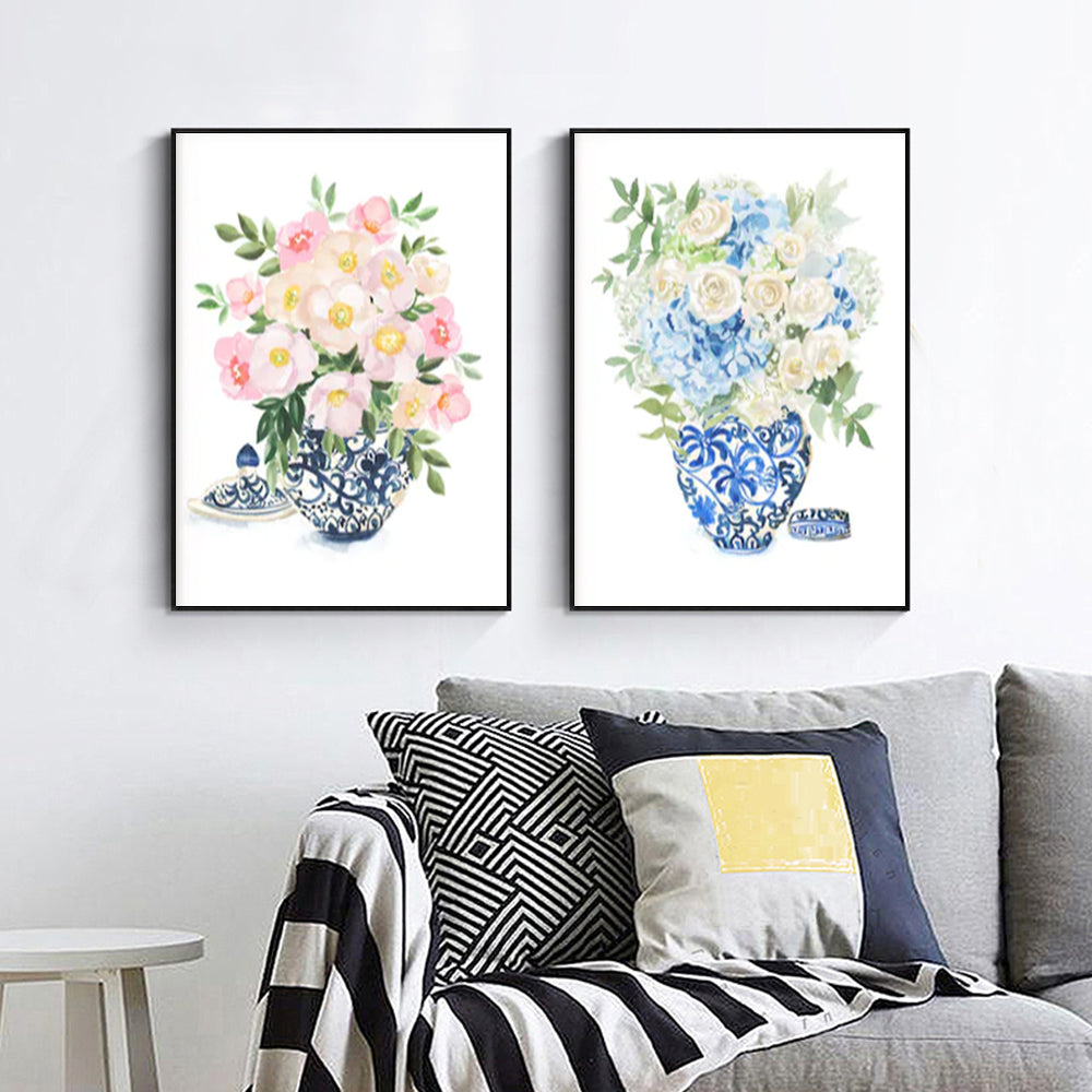 Wall art - Ginger Jars (2 sets)- Canvas Prints- Poster Prints