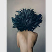 Wall art - Girl with dark feather - Canvas Prints - Poster Prints