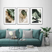 Wall Art - Golden Monstera Leaves 3 sets - Poster Prints -Canvas Prints