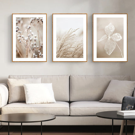 Wall Art  - Dried Flower 3 sets - Poster Prints -Canvas Prints