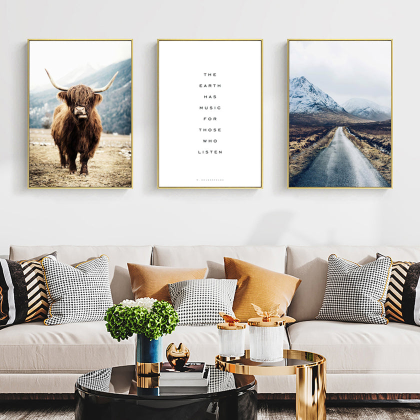 Wall art - Highland Cow - Canvas prints- Poster prints