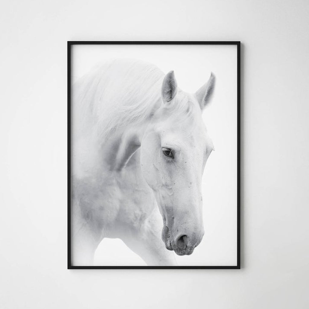 Wall art - White horses 2 sets- Canvas Prints- Poster Prints