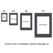 Pre-Cut Matboards, Frame Matboard with Window, White, Grey, Black, A1, A2, A3, A4, Custom Size Available,personalized gifts, home decor gift