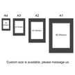 Pre-Cut Matboards, Frame Matboard with Window, Red, Yellow, Green, Blue, Khaki, A1, A2, A3, A4, Custom Size Available