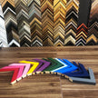 Handmade Photo Frame, Colorful Wall Art Frame, Custom Size Timber Frame, Ready to Hang