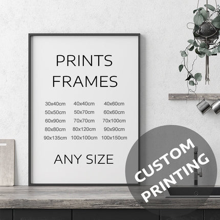 Custom Printing Service, Print in Any Size, Personalised Framing, Custom Poster Print, Canvas Print, Ready to Hang