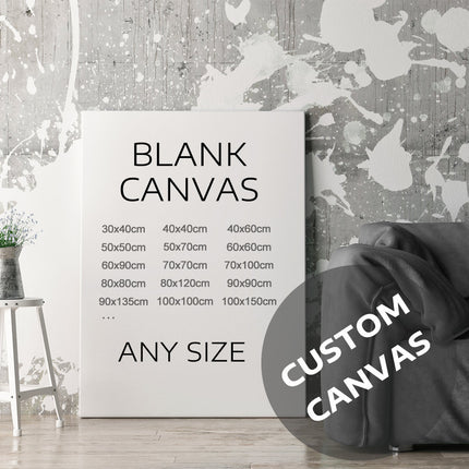 Custom Blank Canvas Stretch , Stretched Blank Canvas, Personalized Size Canvas, Stretched White Canvas, Ready to Hang