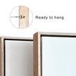 Custom Blank Floating Frame, Stretched Blank Canvas with Frames, Solid Wood Frames for Canvas Art, Personalized Size, Ready to Hang