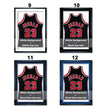 Custom Jersey Frame DIY Kit, Handmade Jersey Display Case, Covered With Glass, Ready to Hang