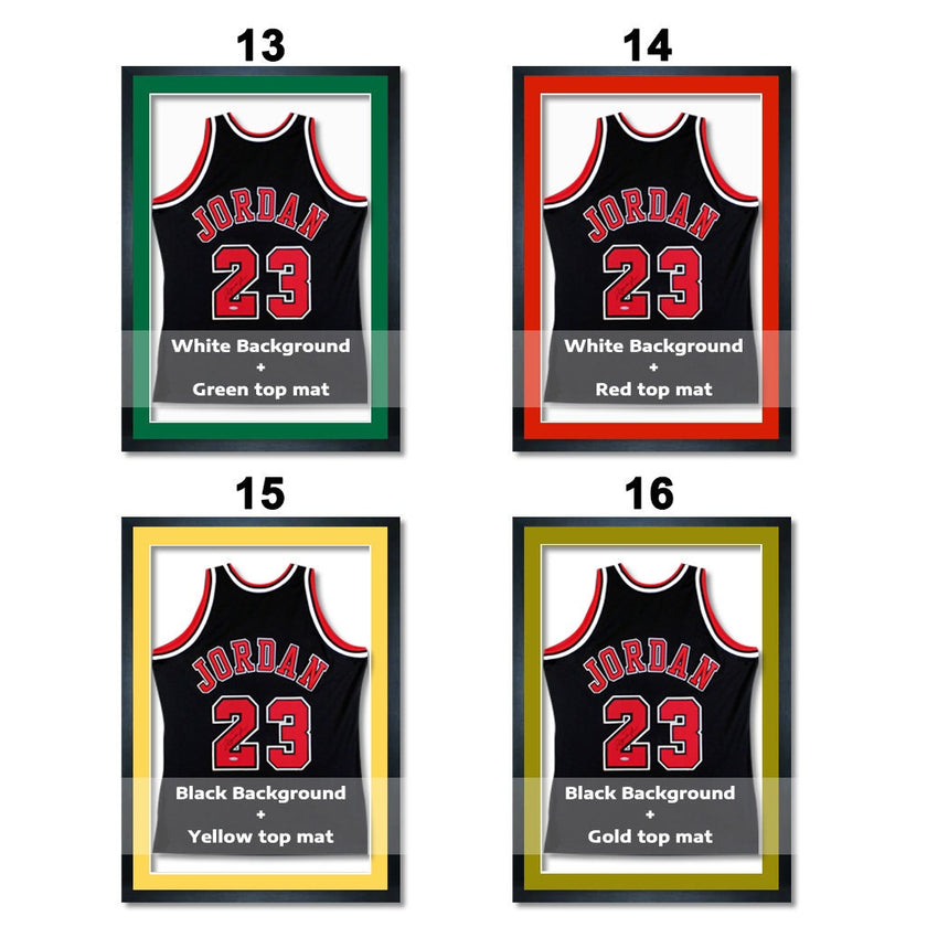 Custom Jersey Frame DIY Kit, Handmade Jersey Display Case, Covered With Glass, Ready to Hang