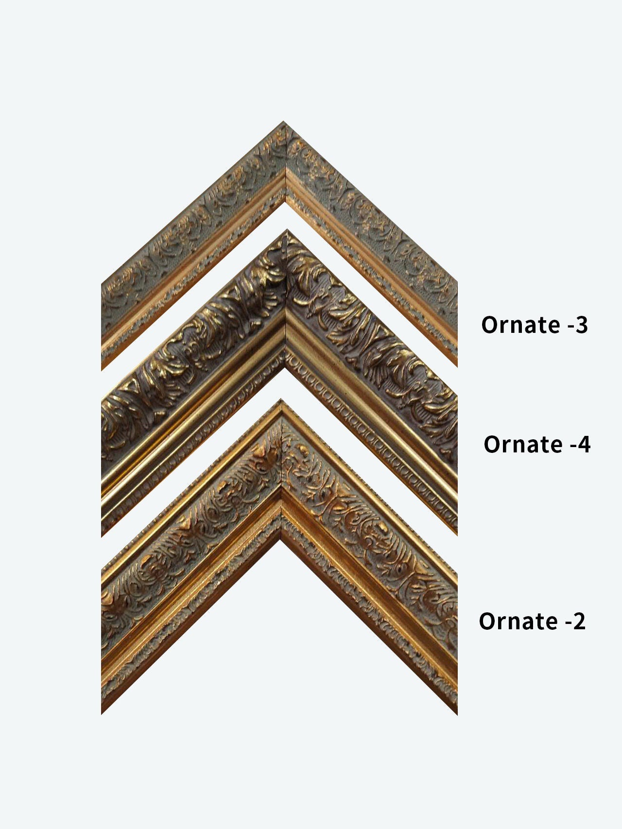 Gold Wooden Frame Timber Wood Picture Handmade Frames for Photo and Art -  A3 A2, 8x10