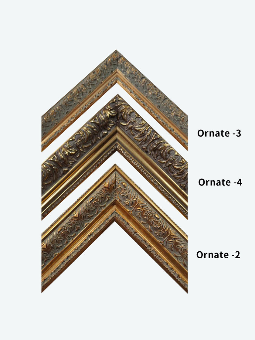 Gold Wooden Frame Timber Wood Picture Handmade Frames for Photo and Art -  A3 A2, 8x10