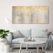 Hand painting Large Abstract Gold Leaf Oil Painting on Canvas, Original Gold Foil Texture Acrylic Painting Modern Living Room art -rolled
