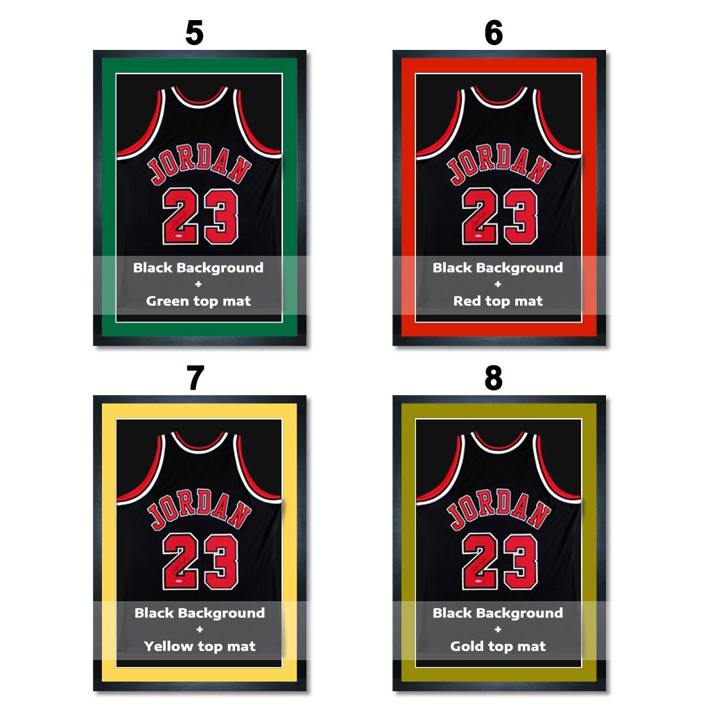 Custom Jersey Frame DIY Kit, Handmade Jersey Display Case, Covered With Glass, Ready to Hang