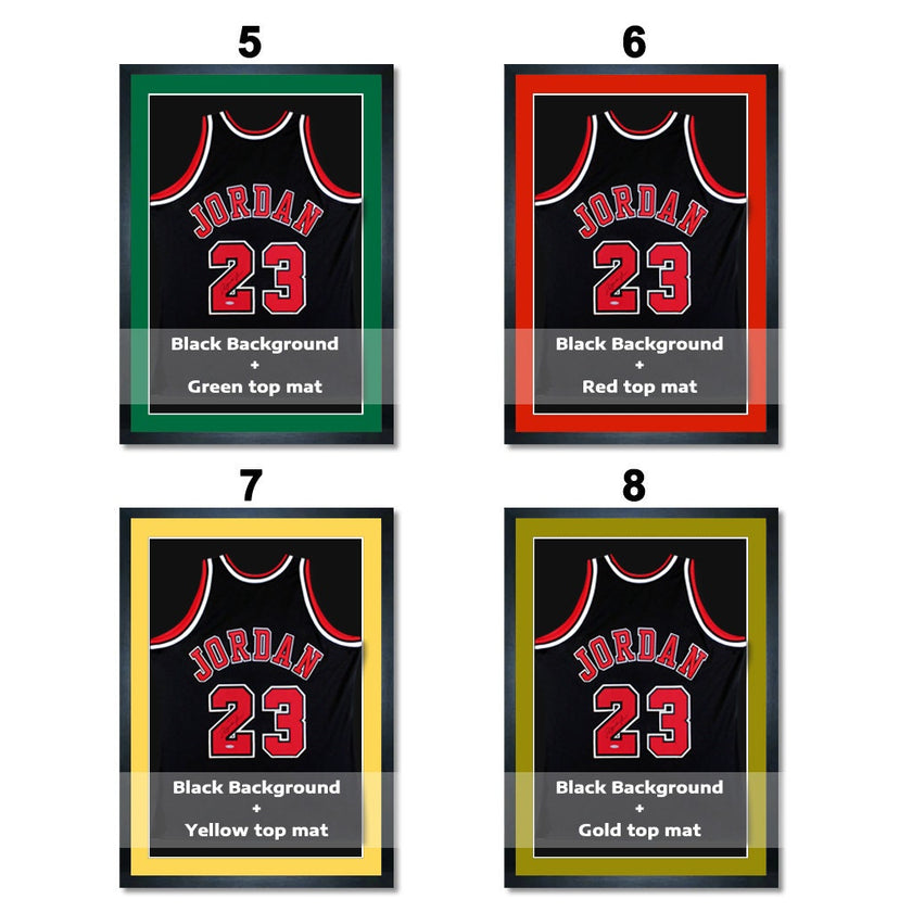 Custom Jersey Frame DIY Kit, Handmade Jersey Display Case, Covered With Glass, Ready to Hang