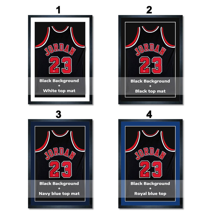 Custom Jersey Frame DIY Kit, Handmade Jersey Display Case, Covered With Glass, Ready to Hang