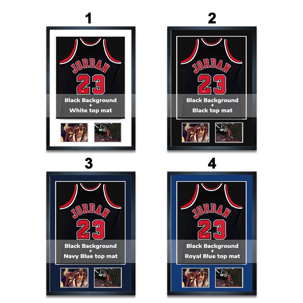 Custom Jersey Frame with Two Picture Windows, Handmade Jersey Display Case, Covered With Glass, Ready to Hang, 70cm x 100cm