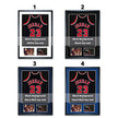 Custom Jersey Frame with Two Picture Windows, Handmade Jersey Display Case, Covered With Glass, Ready to Hang, 70cm x 100cm