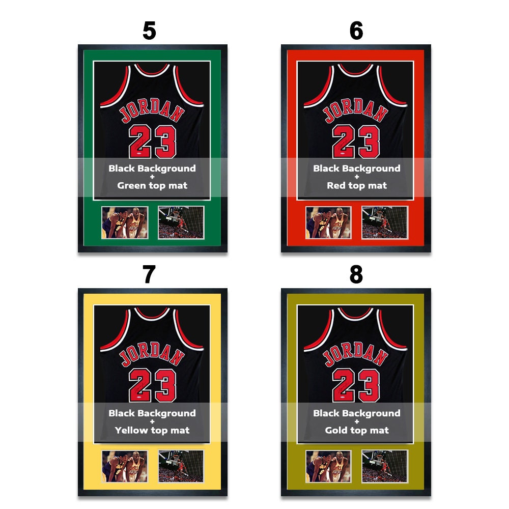 Custom Jersey Frame with Two Picture Windows, Handmade Jersey Display Case, Covered With Glass, Ready to Hang, 70cm x 100cm