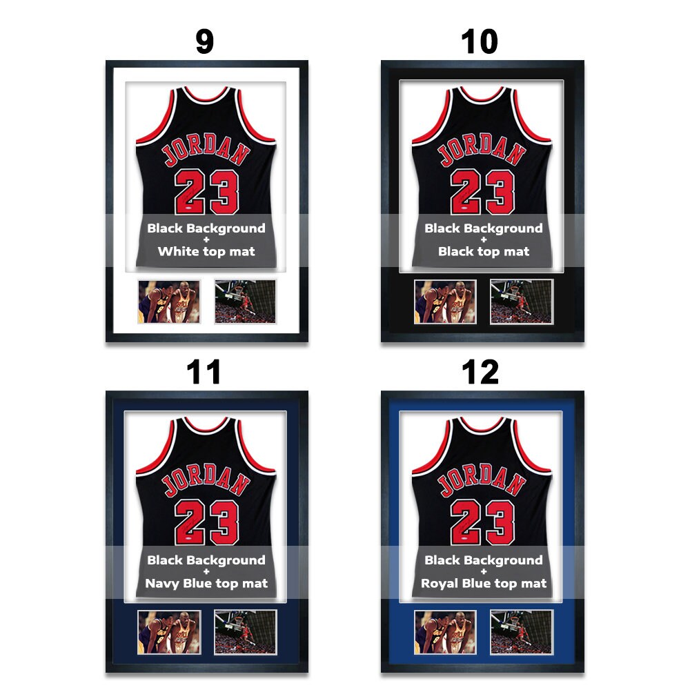 Custom Jersey Frame with Two Picture Windows, Handmade Jersey Display Case, Covered With Glass, Ready to Hang, 70cm x 100cm
