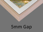 Custom Empty Floating Frame,Solid Wood Frames for Canvas Art, Personalized Size Box Frames, Ready to Hang,customer sized L shape