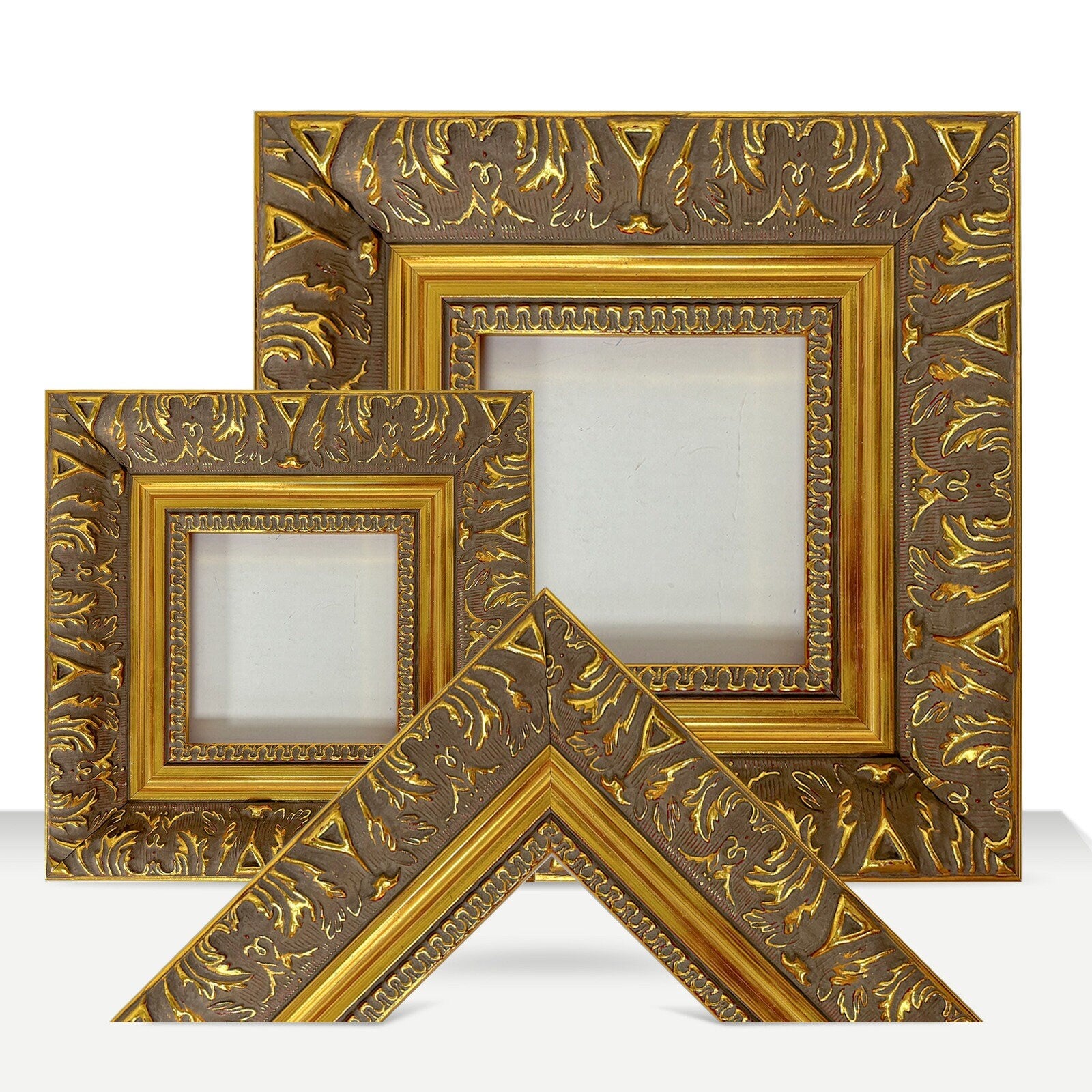 Gold Wooden Frame Timber Wood Picture Handmade Frames for Photo and Art -  A3 A2, 8x10